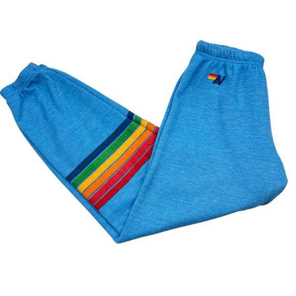 Aviator Nation Pants - Aviator Nation 5 Stripe Sweatpants, S